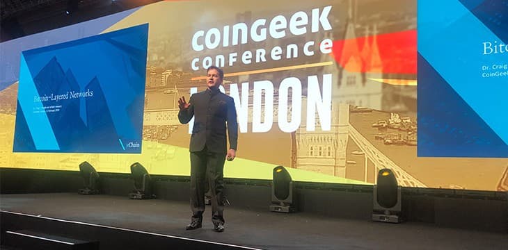 Craig Wright在CoinGeek伦敦大会现场讲解Metanet