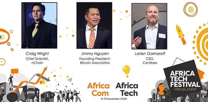 Craig Wright、Jimmy Nguyen、Lorien Gamaroff在非洲科技节上讨论比特币SV
