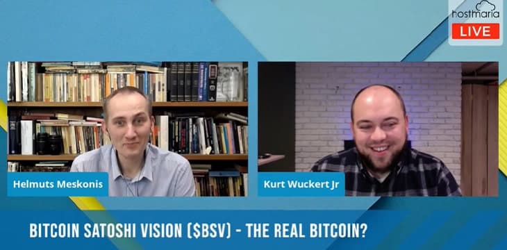 Kurt Wuckert Jr.在HostMaria上表示：比特币SV回归了中本聪的最初愿景