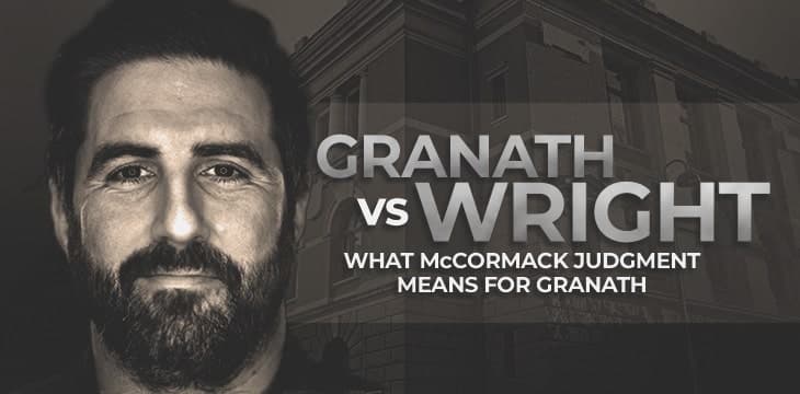 对Peter McCormack的判决对于Granath诉Wright案意味着什么?